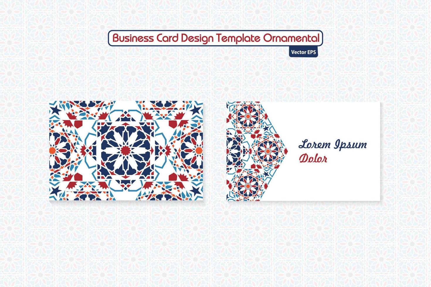 islamic geometrisk dekorativ mönster, bakgrund samling, islamic företag kort. vektor bild.