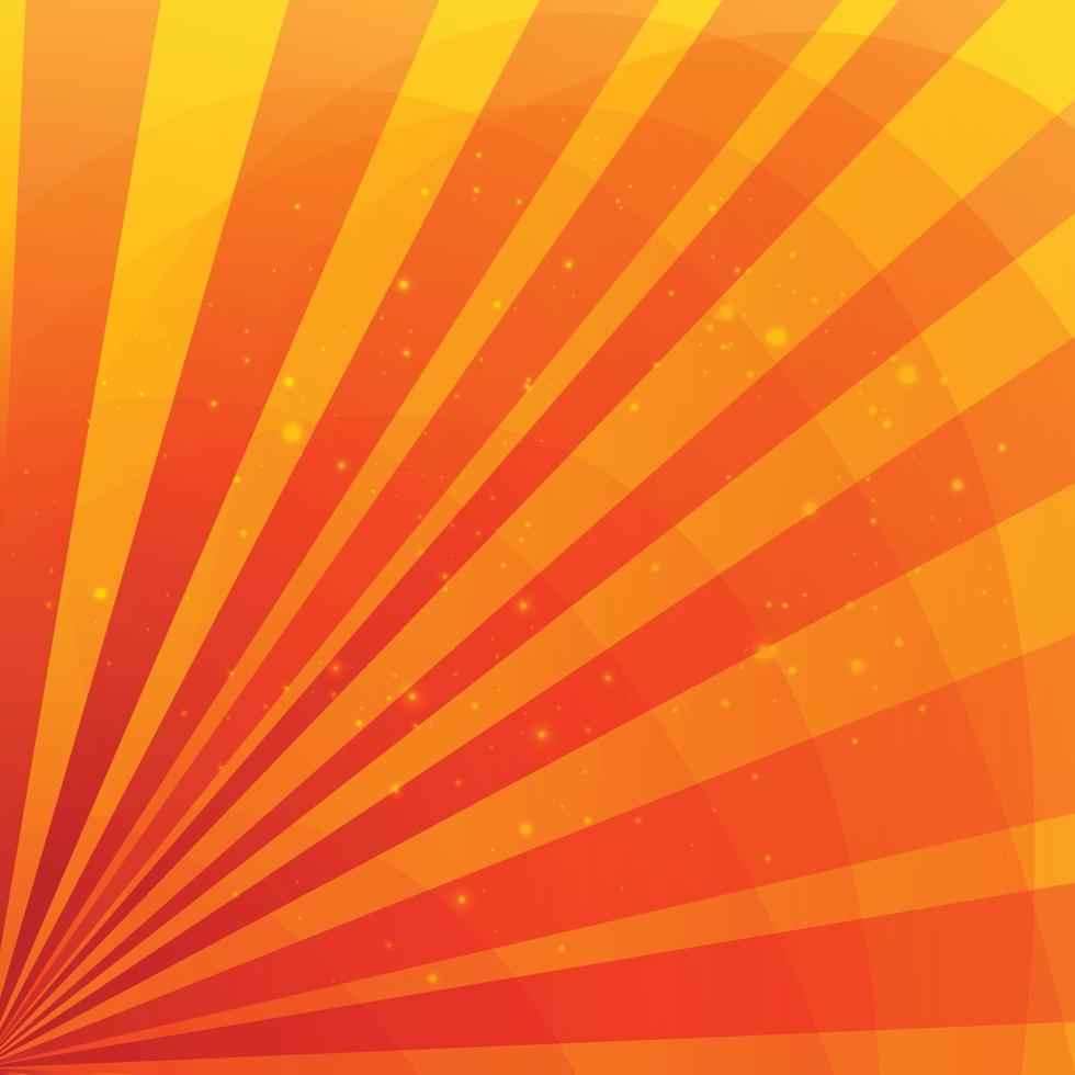 Sommer gelbes Sonnenstrahl-Hintergrunddesign. gelber abstrakter hintergrund mit strahlen vektor