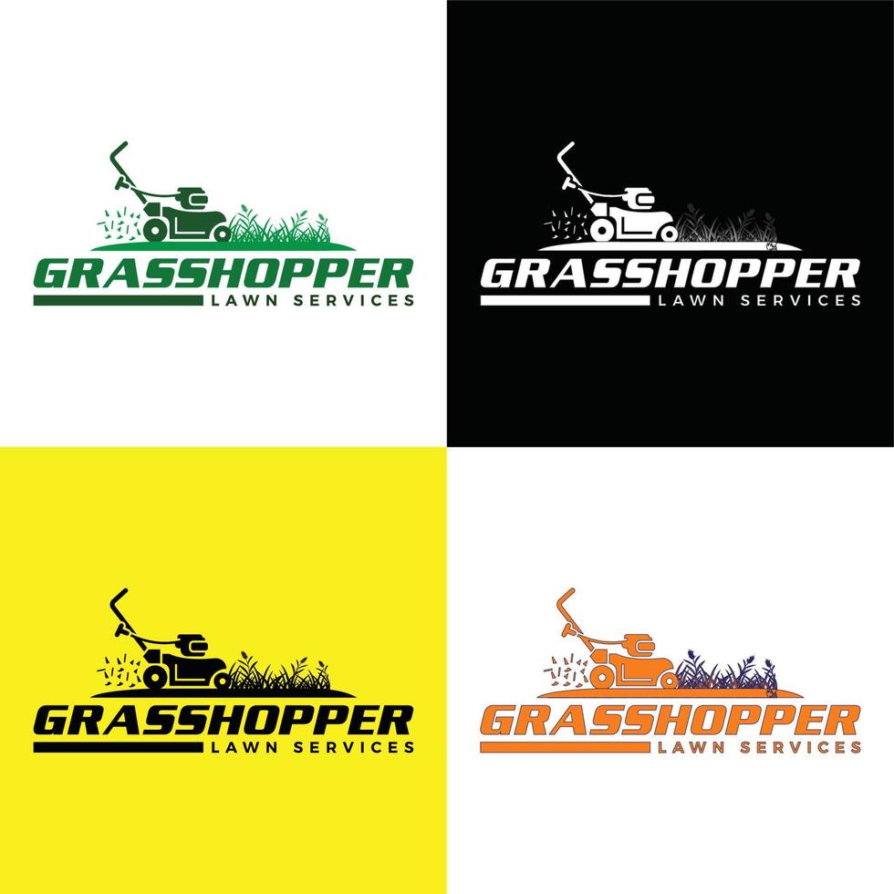 gräshoppa logotyp design. en kreativ logotyp design för din företag. vektor format