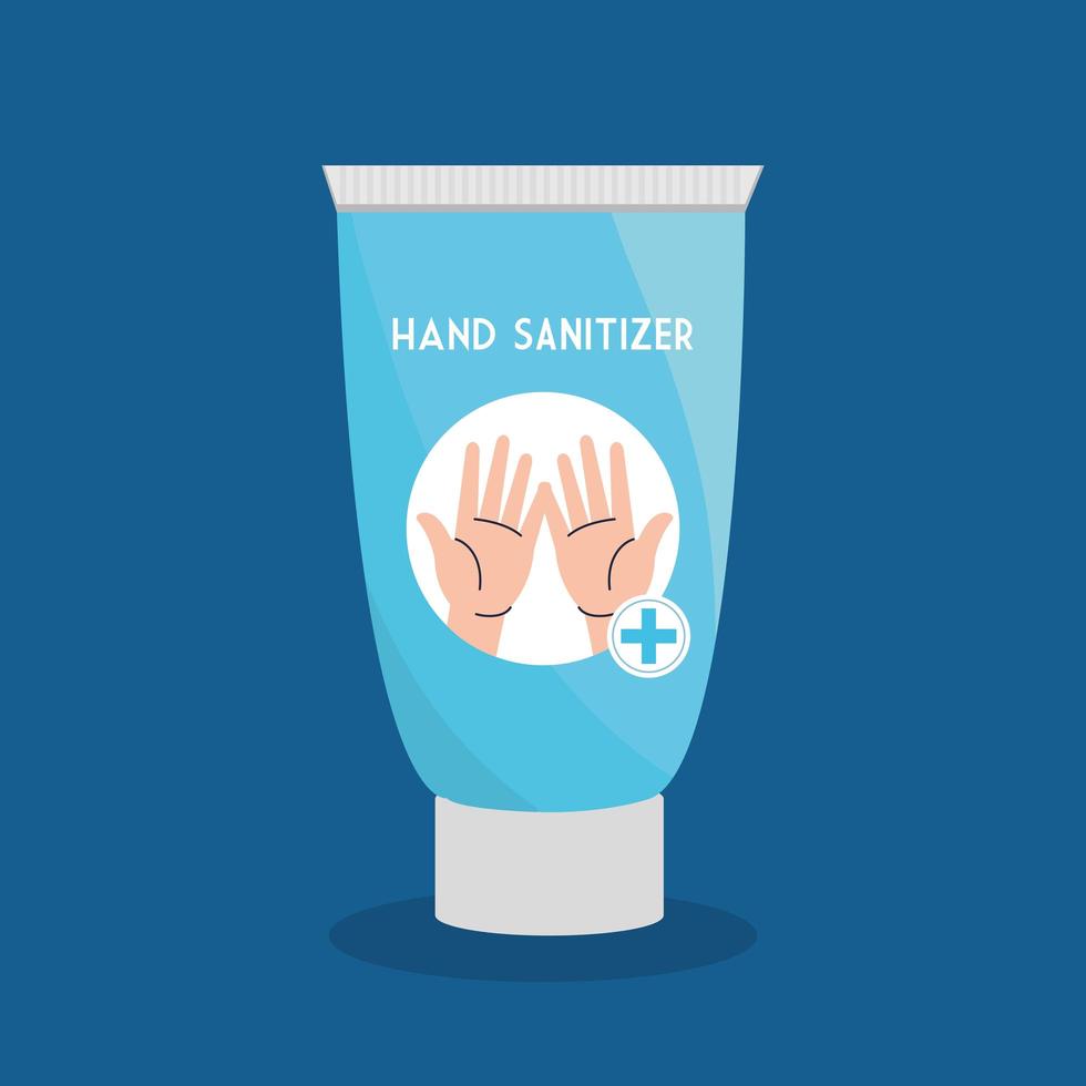 händer sanitizer flaska vektor design