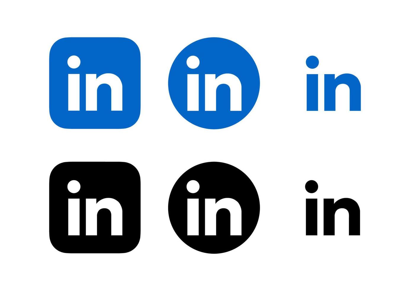 Linkedin-Logo-Vektor, Linkedin-Symbol, Linkedin-Symbol freier Vektor