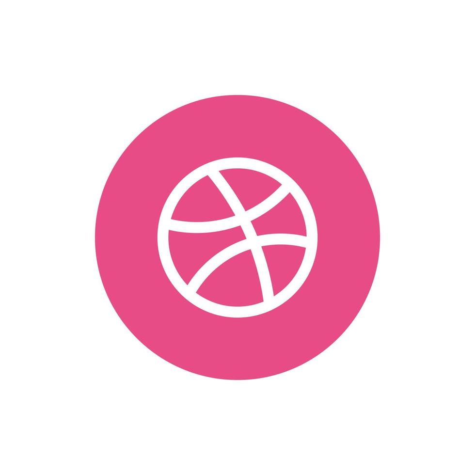 dribbble logotyp, dribbble ikon fri vektor