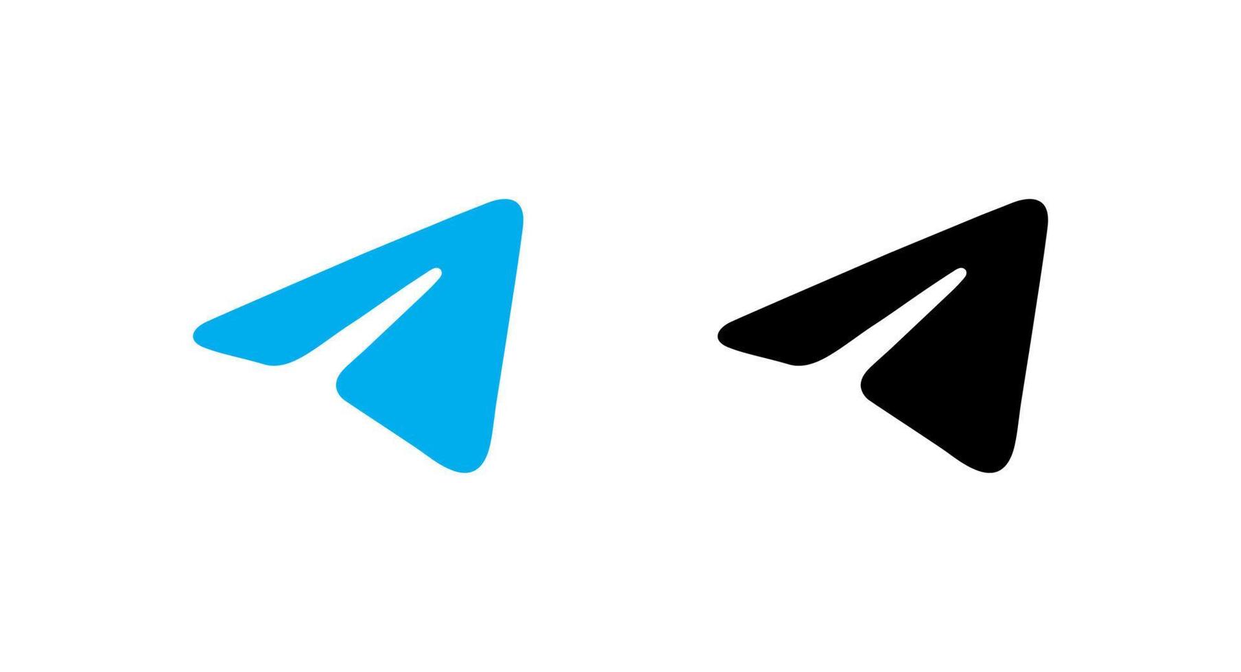 telegram logotyp vektor, telegram ikon fri vektor