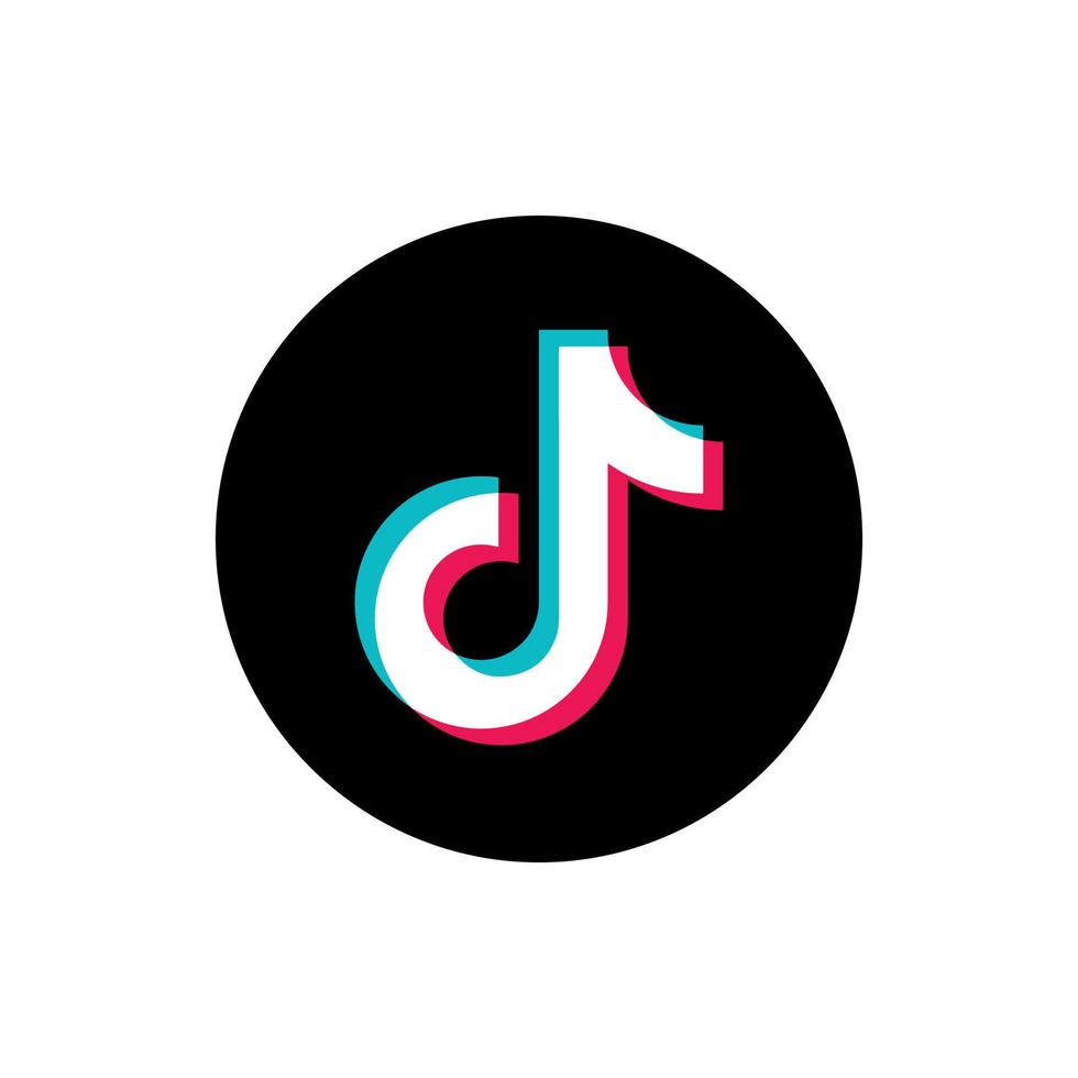 Tiktok-Logo-Vektor, Tiktok-Symbol, Tiktok-Symbol-freier Vektor