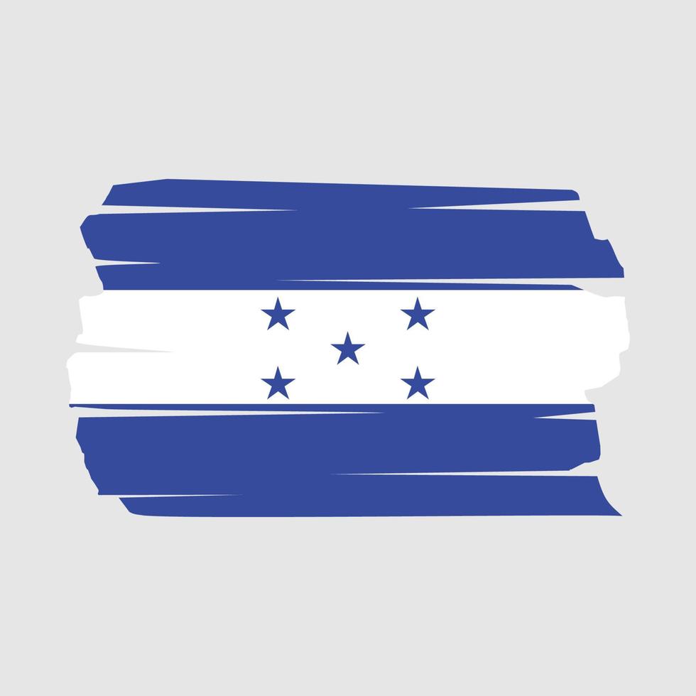 Honduras Flaggenpinsel vektor