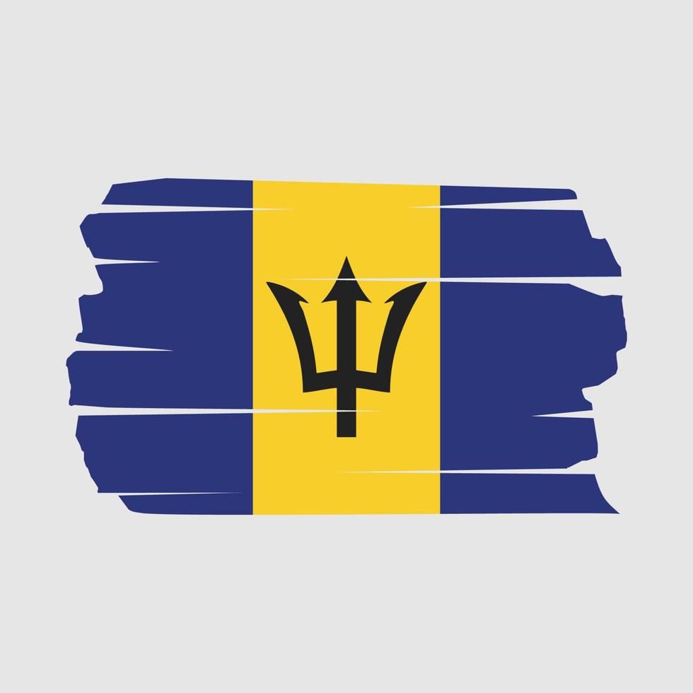 barbados flagge bürste vektor