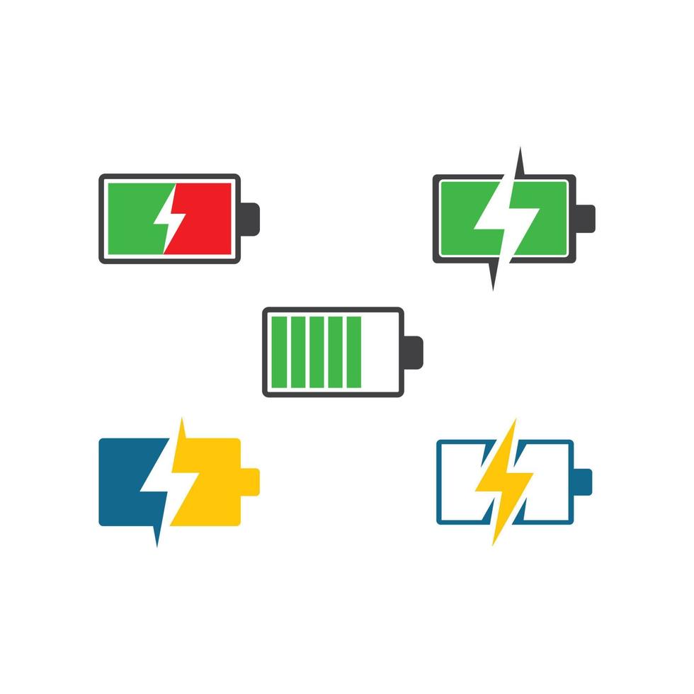 Batterie-Symbol-Logo-Illustrationsvektor vektor