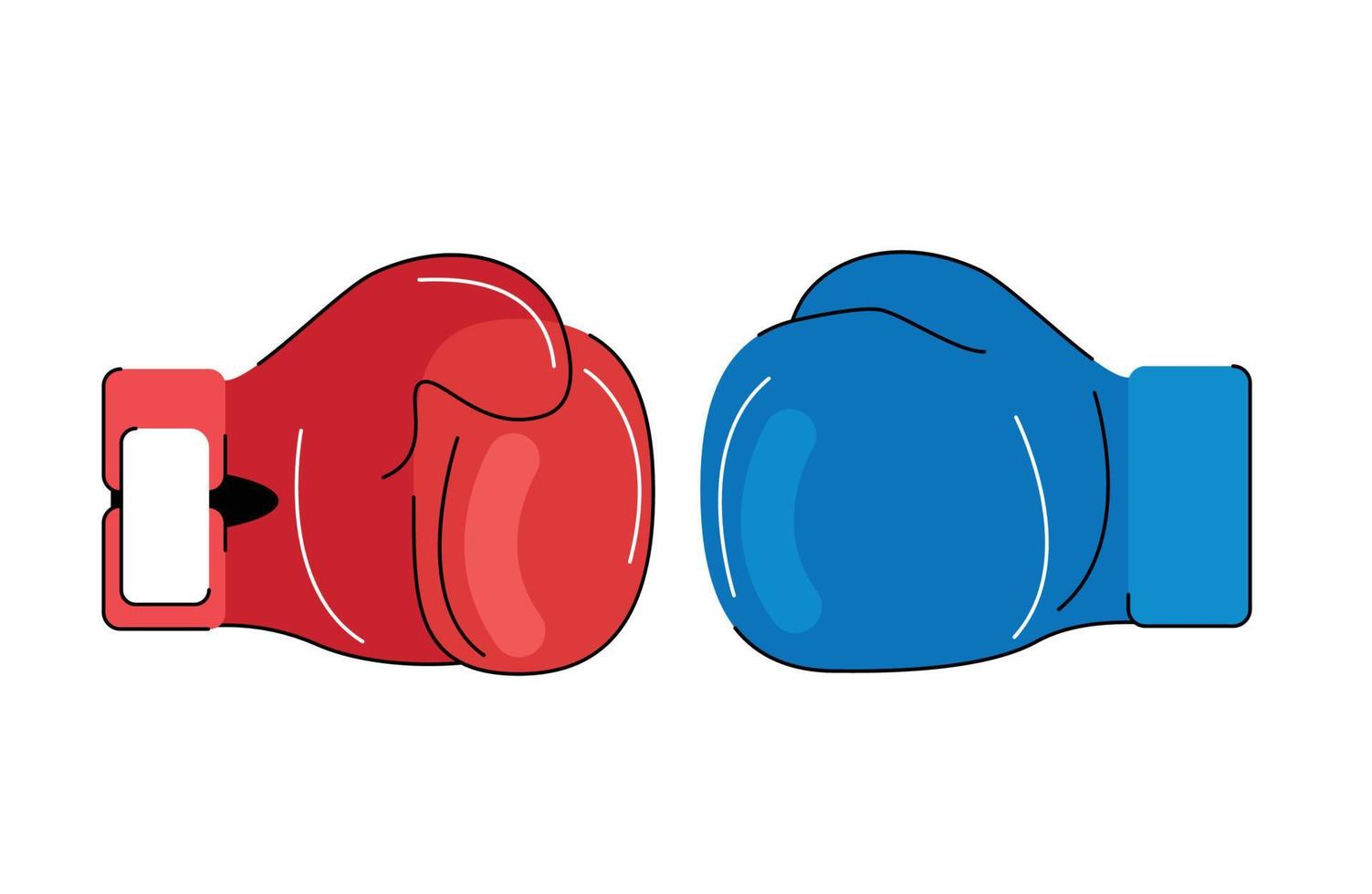 boxning handskar isolerat vektor illustration