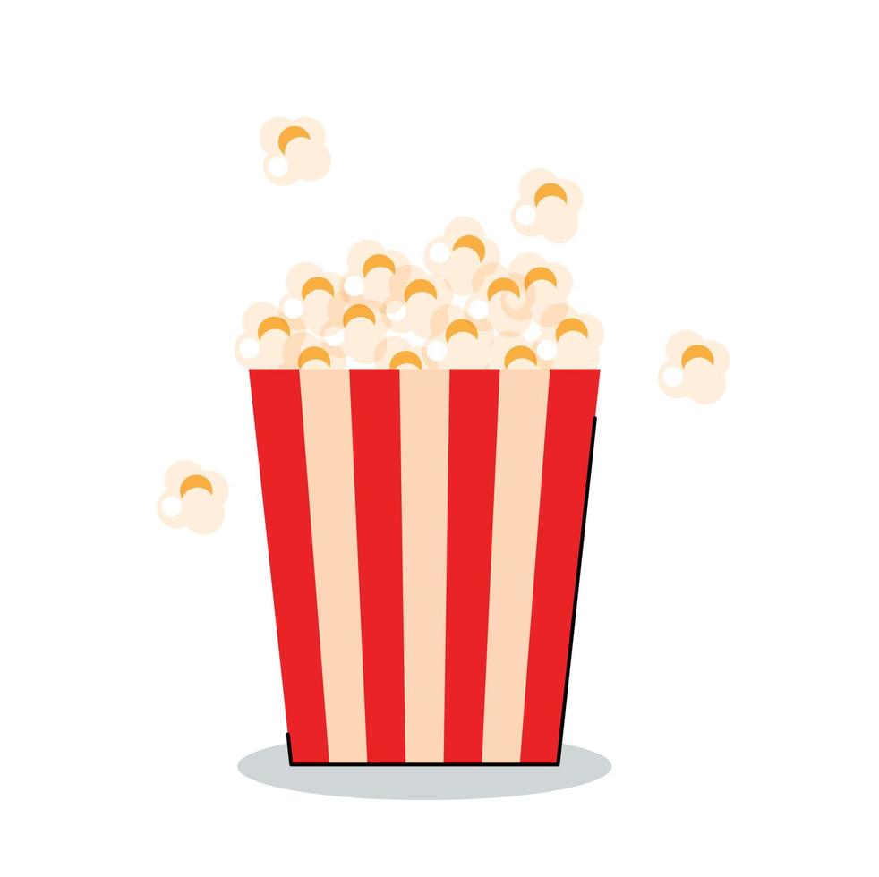 Popcorn-Filmsymbol-Vektorillustration vektor