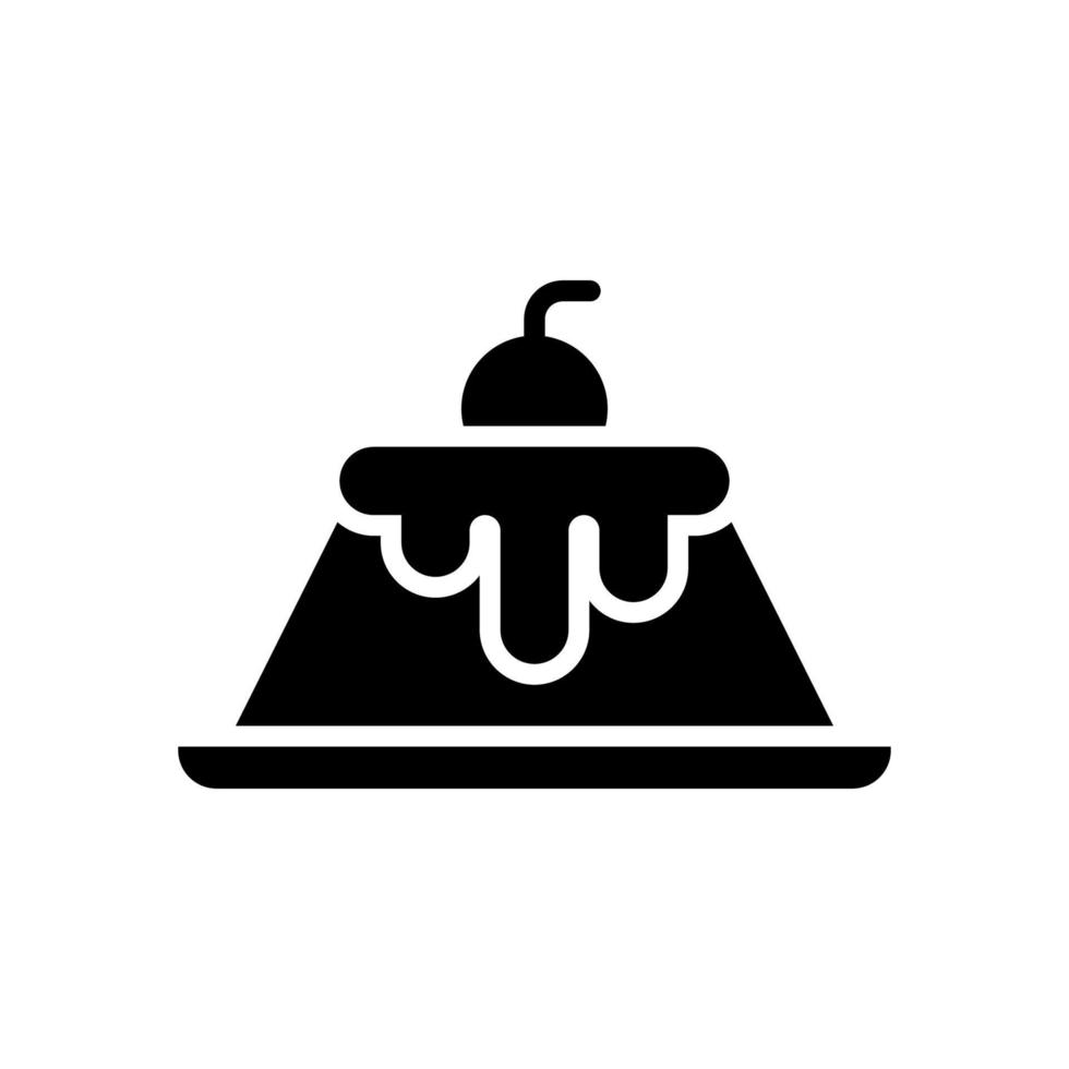 Pudding-Symbol für Ihre Website, Ihr Handy, Ihre Präsentation und Ihr Logo-Design. vektor