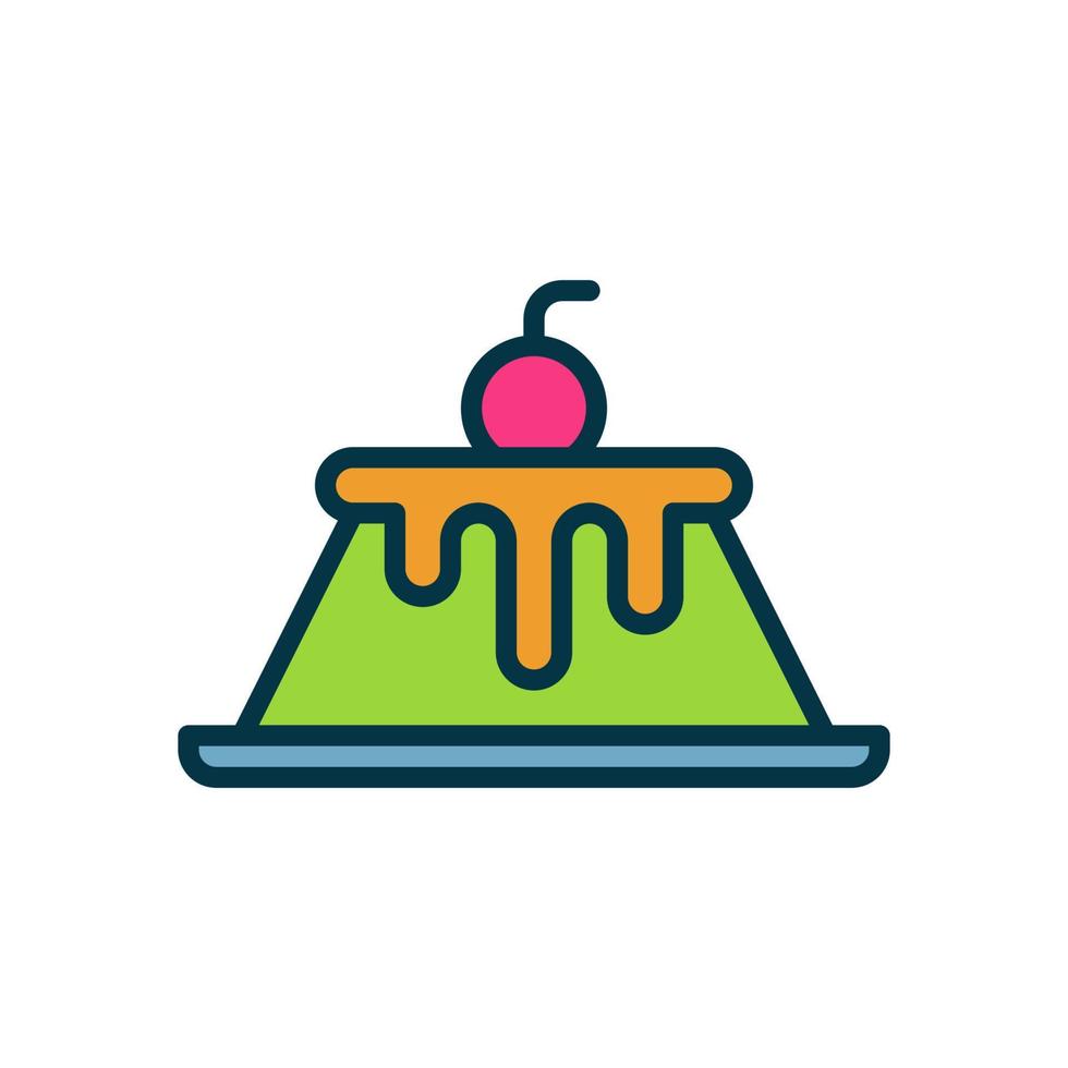 Pudding-Symbol für Ihre Website, Ihr Handy, Ihre Präsentation und Ihr Logo-Design. vektor