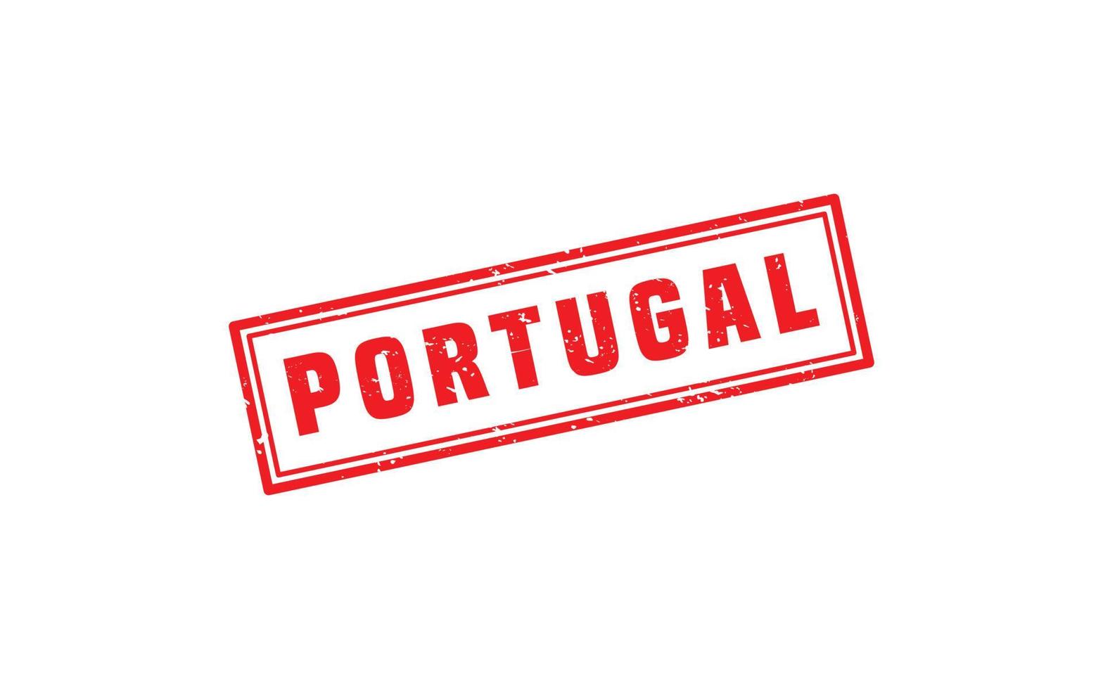 portugal stämpel sudd med grunge stil på vit bakgrund vektor