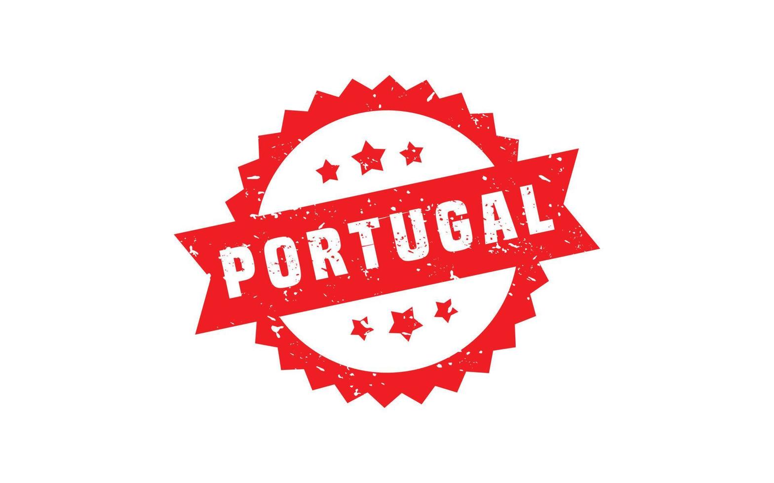 portugal stämpel sudd med grunge stil på vit bakgrund vektor