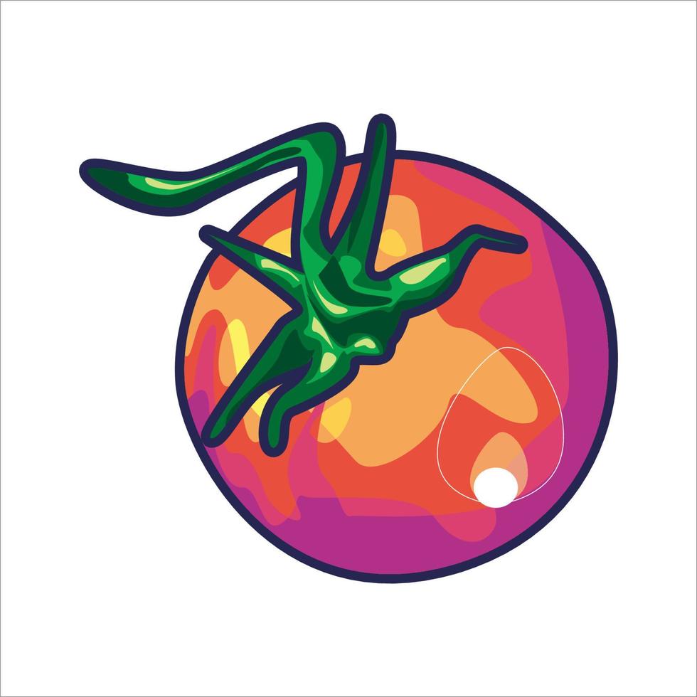 tomat melon Vektor konst