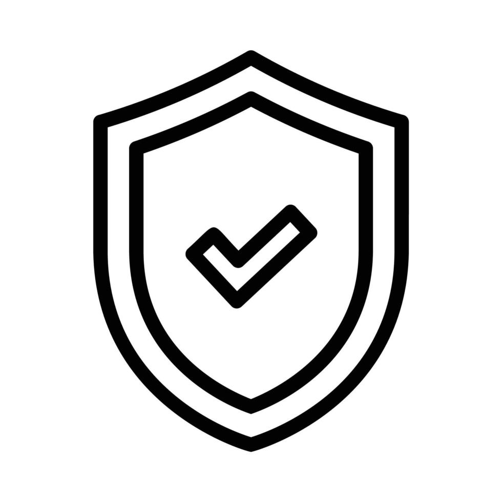 skydda ikon för säkerhet eller skydd från hot vektor