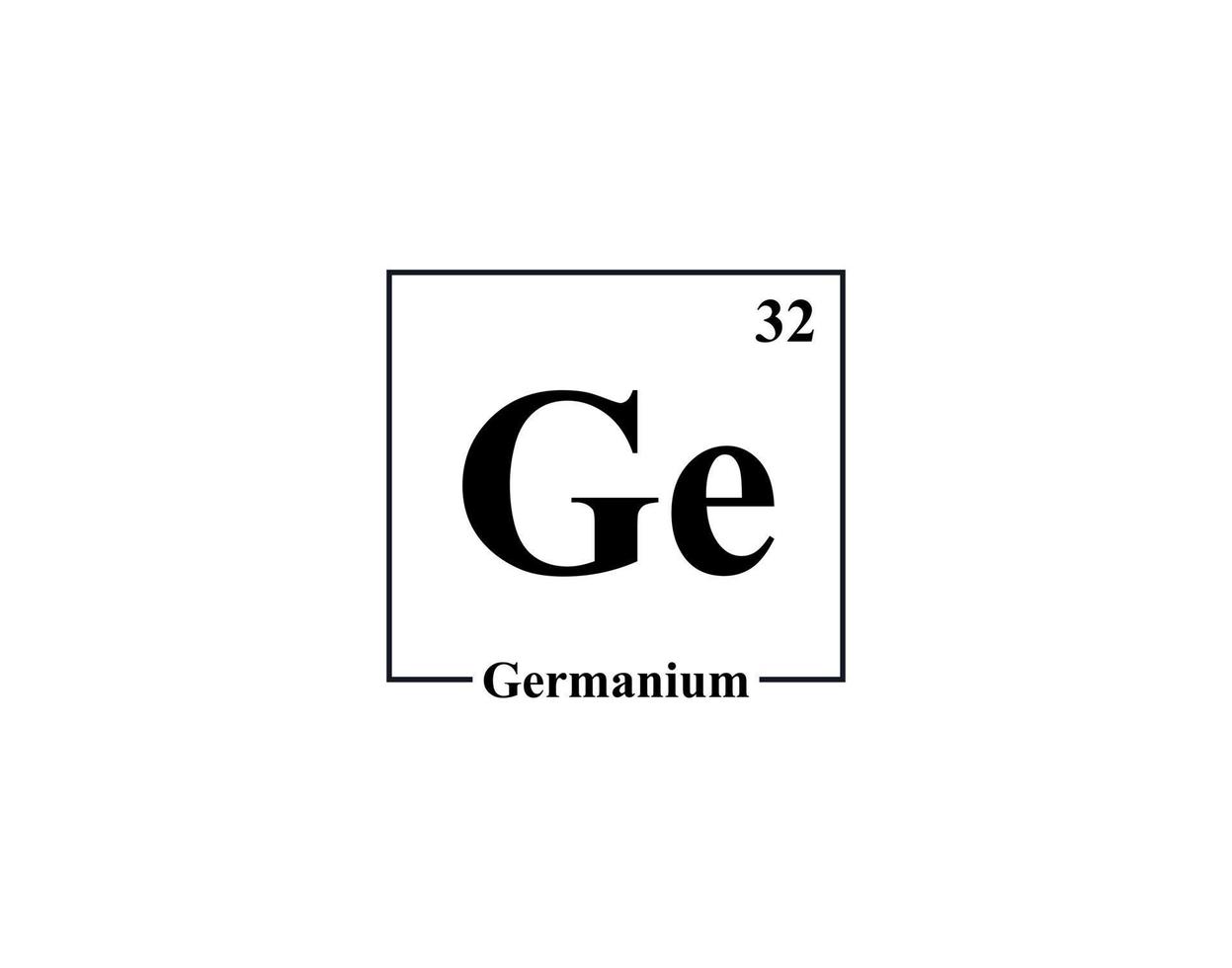 germanium ikon vektor. 32 gE germanium vektor