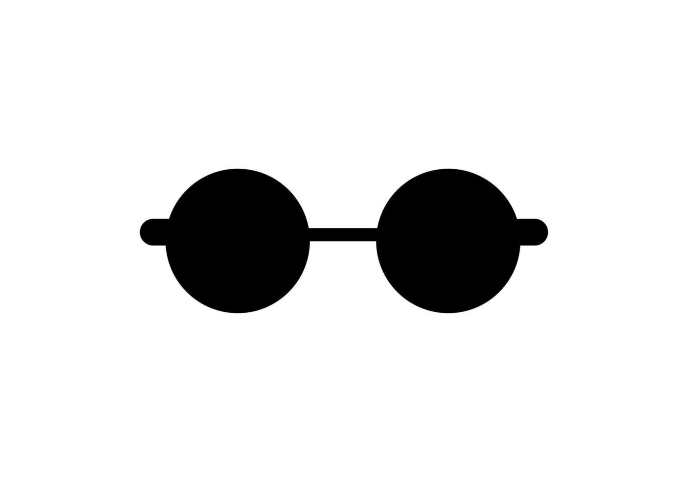 Brille Symbol Vektor trendige Designvorlage Abbildung. Vektorbrille isoliert auf weißem Hintergrund.