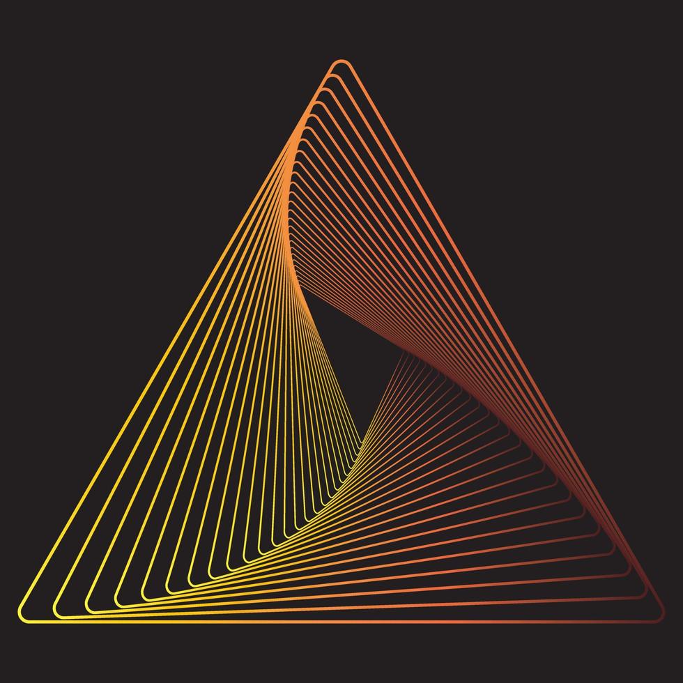 abstrakt triangel överlappning vektor