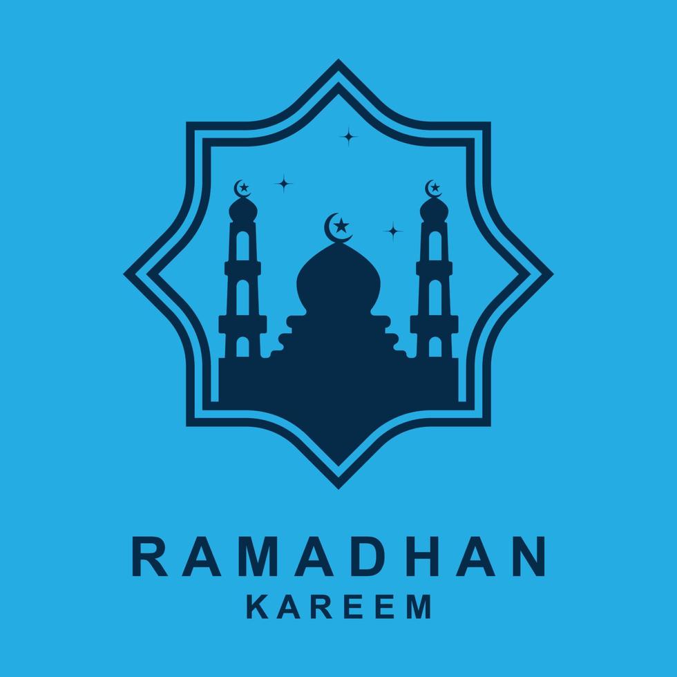 ramadan logotyp vektor, ramadan flygblad bild med mall illustration vektor