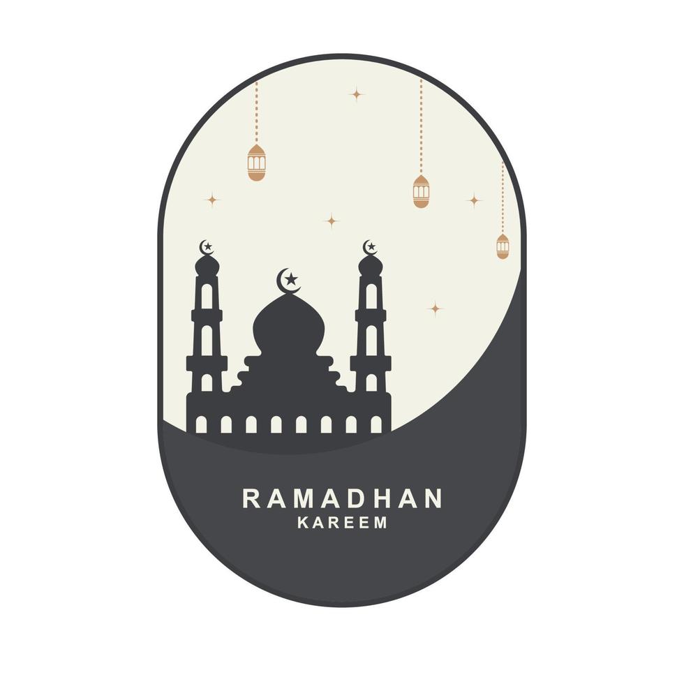 ramadan logotyp vektor, ramadan flygblad bild med mall illustration vektor