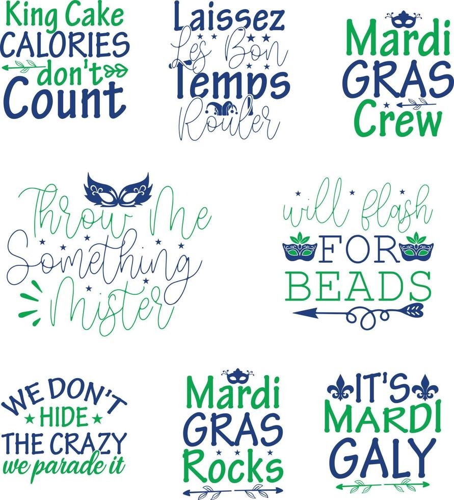 Karneval-Svg-Bundle, Karneval-T-Shirt-Bundle vektor