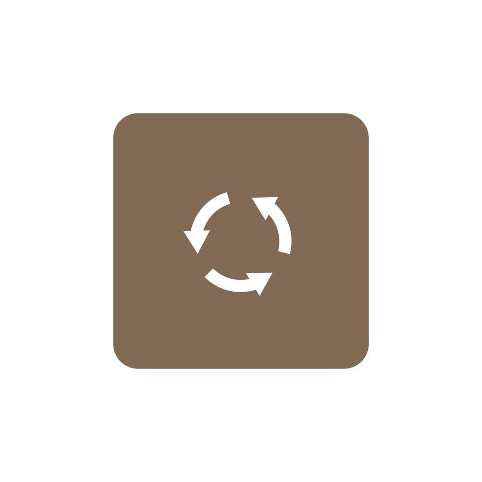 Recycling-Symbol-Symbol-Vektor-Illustration vektor