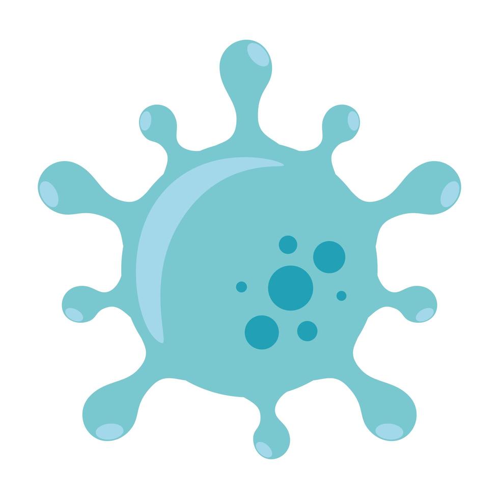 Symbol für Zell-Coronavirus-Bakterien, 2019 ncov-Konzept vektor