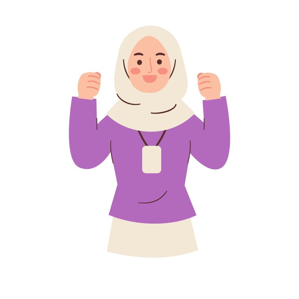 muslim kvinna illustration vektor
