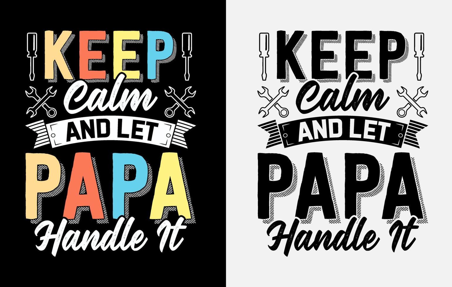 Typografie Papa Papa Vatertags-T-Shirt-Design, glückliches Vatertags-T-Shirt, Papa-T-Shirt vektor