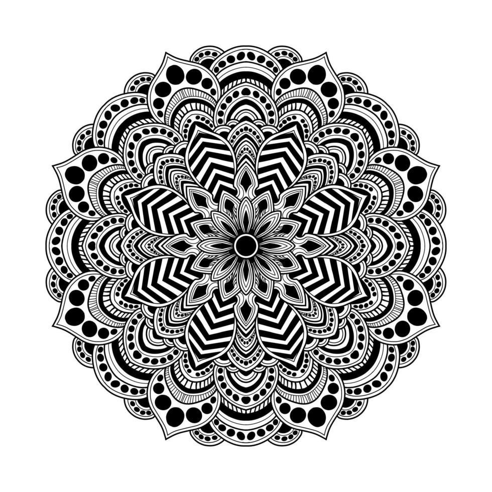 vektor mandala tatuering mönster