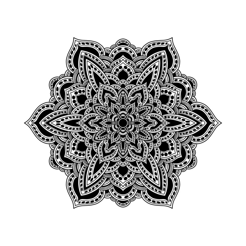 Vektor-Mandala-Tattoo-Designs vektor