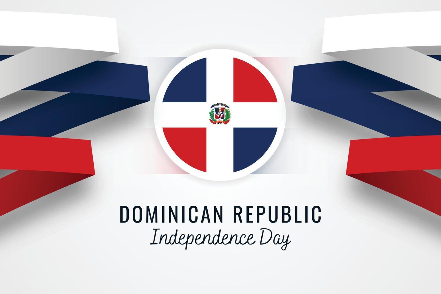 Unabhängigkeitstag der Dominikanischen Republik vektor