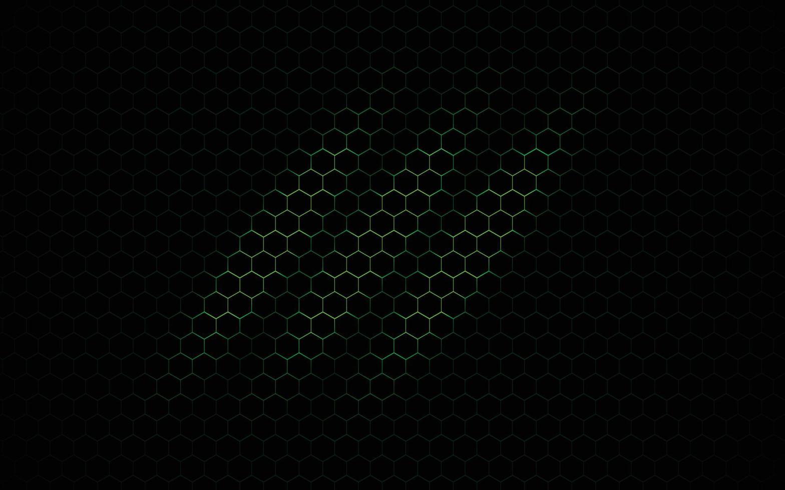 Neongrünes Sechseck. abstrakter Hintergrund vektor
