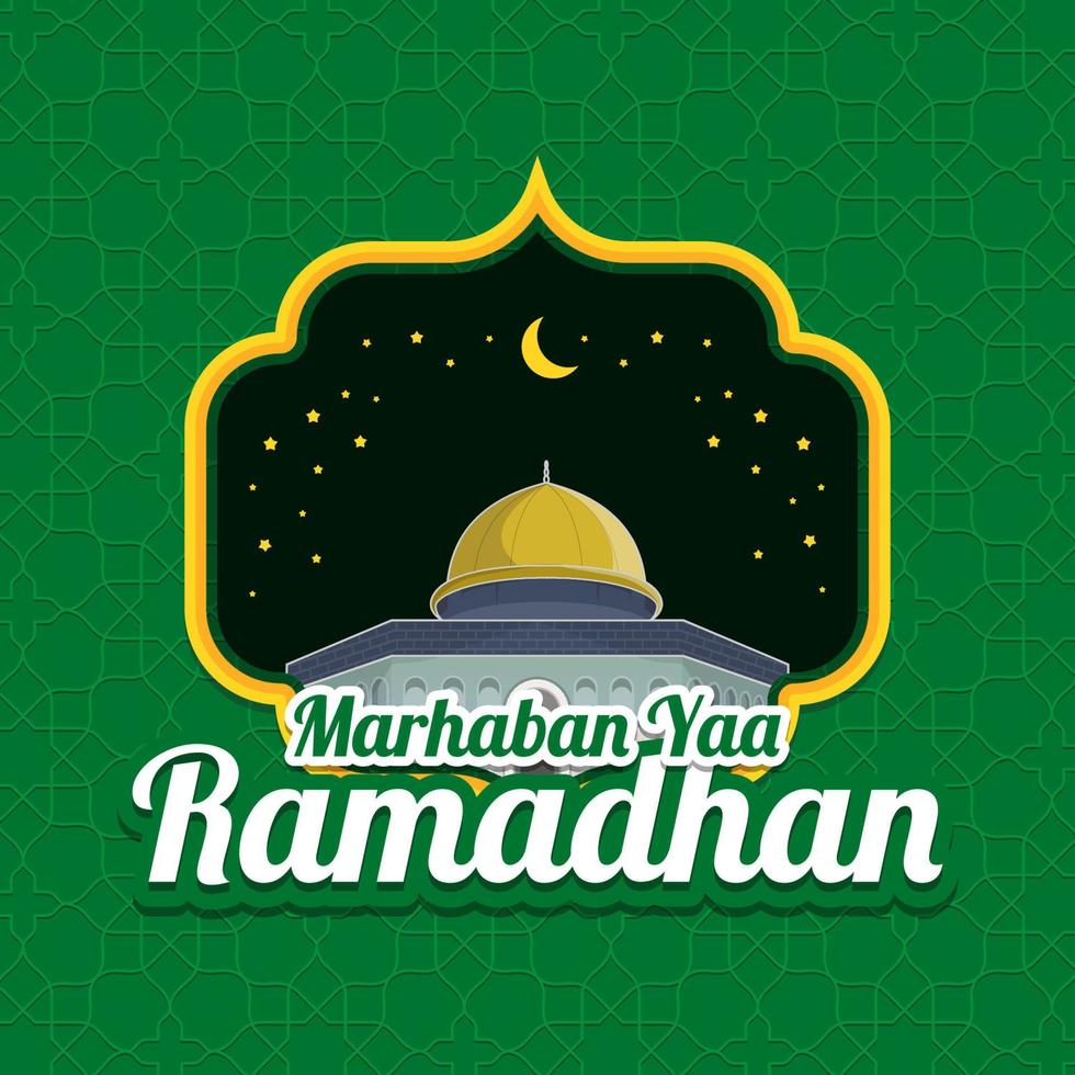 marhaban yaa ramadhan vektor