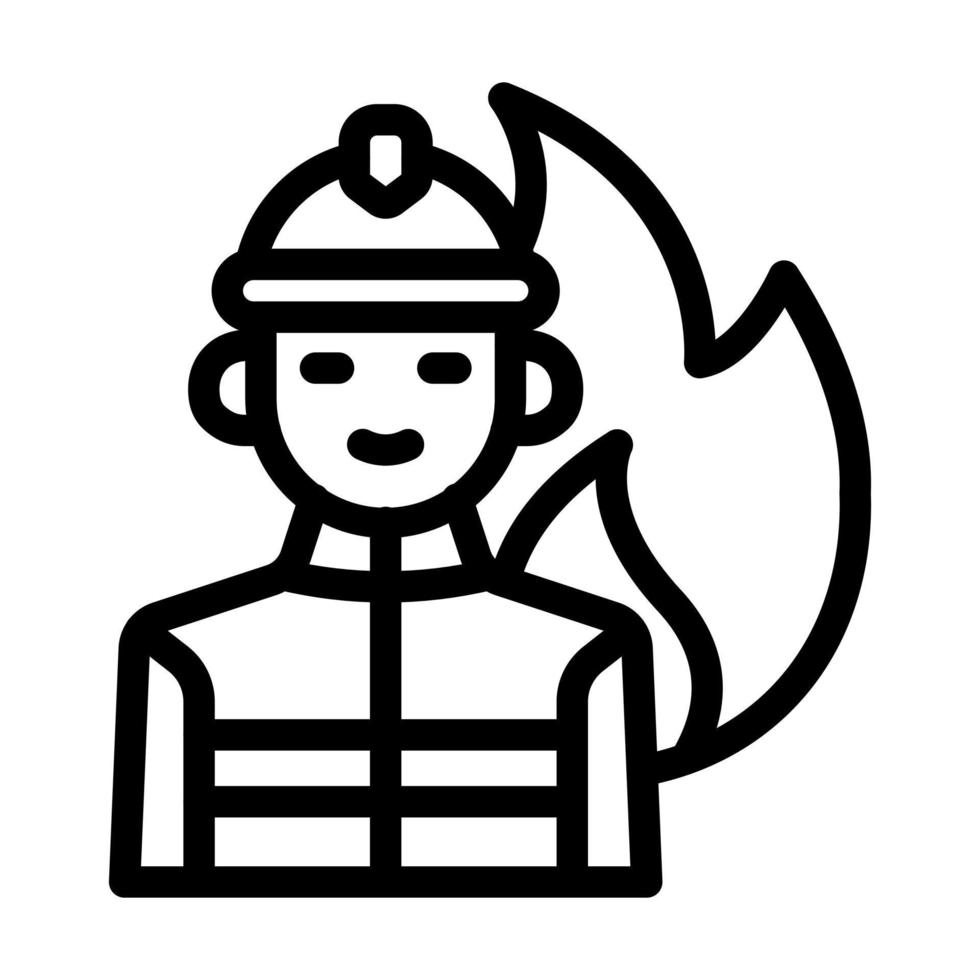 Feuerwehrmann-Icon-Design vektor