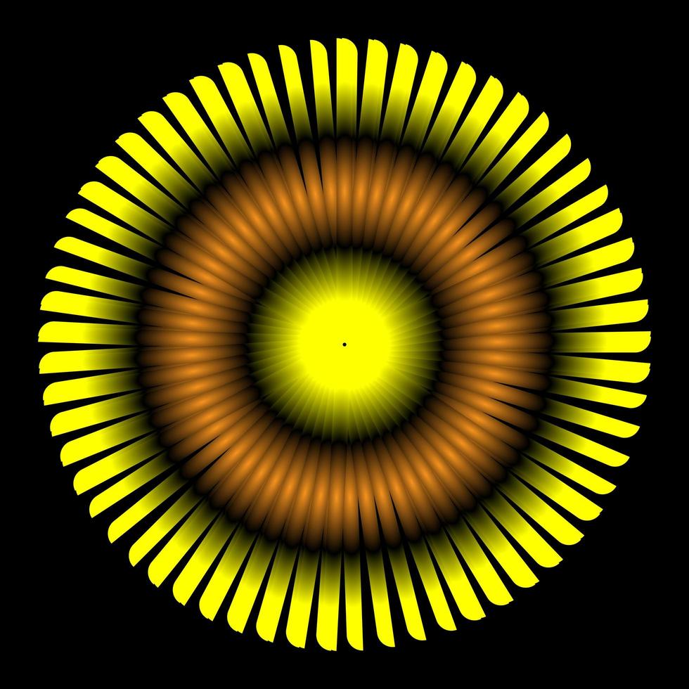 solros cirkulär övergång vektor