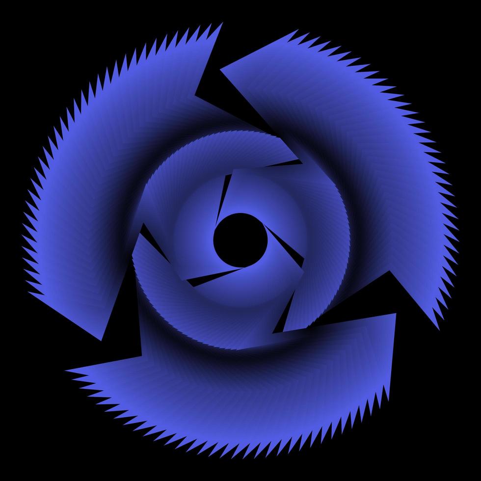 Farbe abstrakte Kreis Vision blau vektor