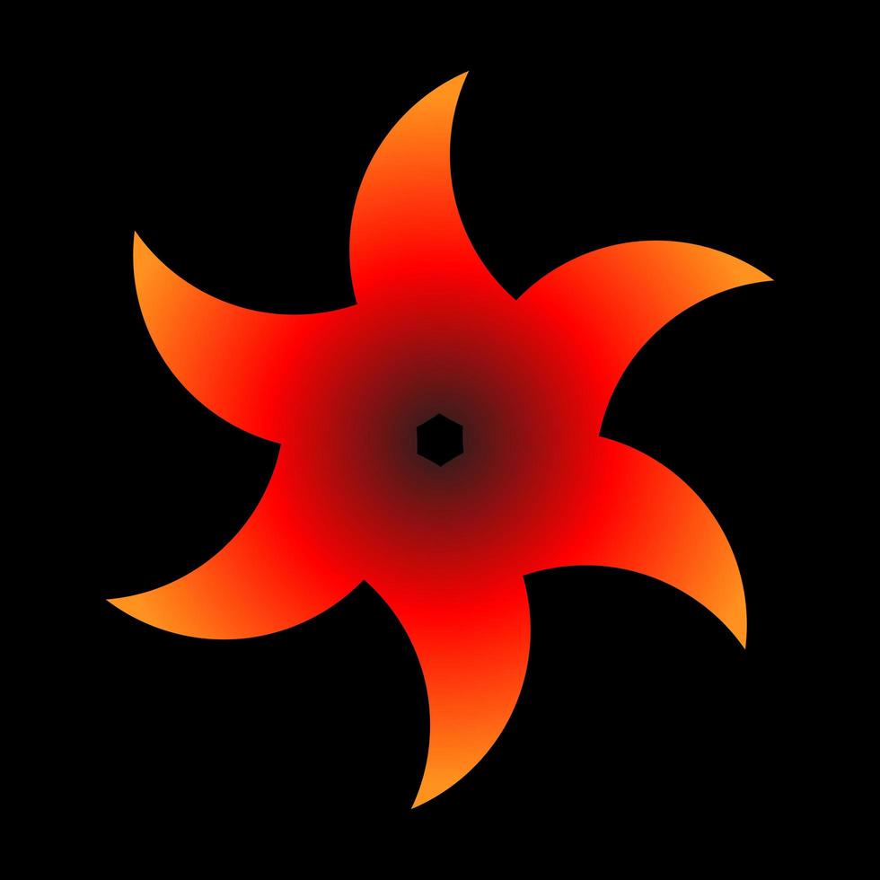 abstrakt stjärna orange lutning färg vektor