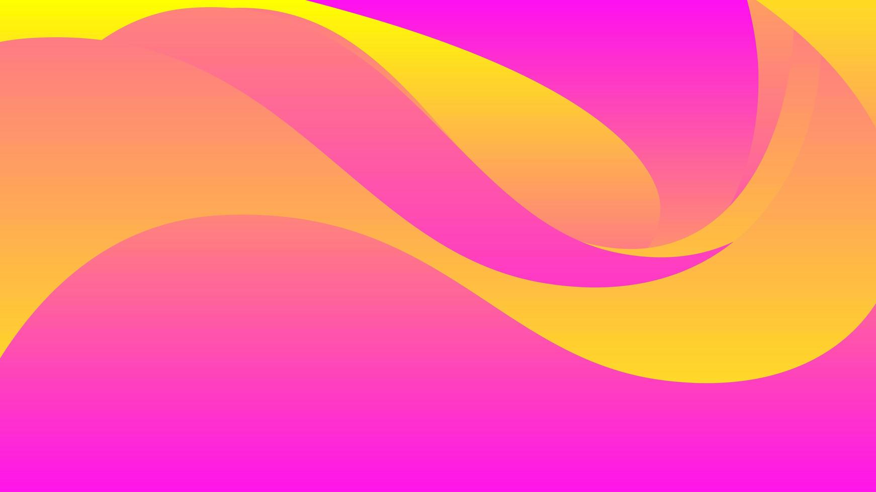gul rosa färg abstrakt våg bakgrund vektor