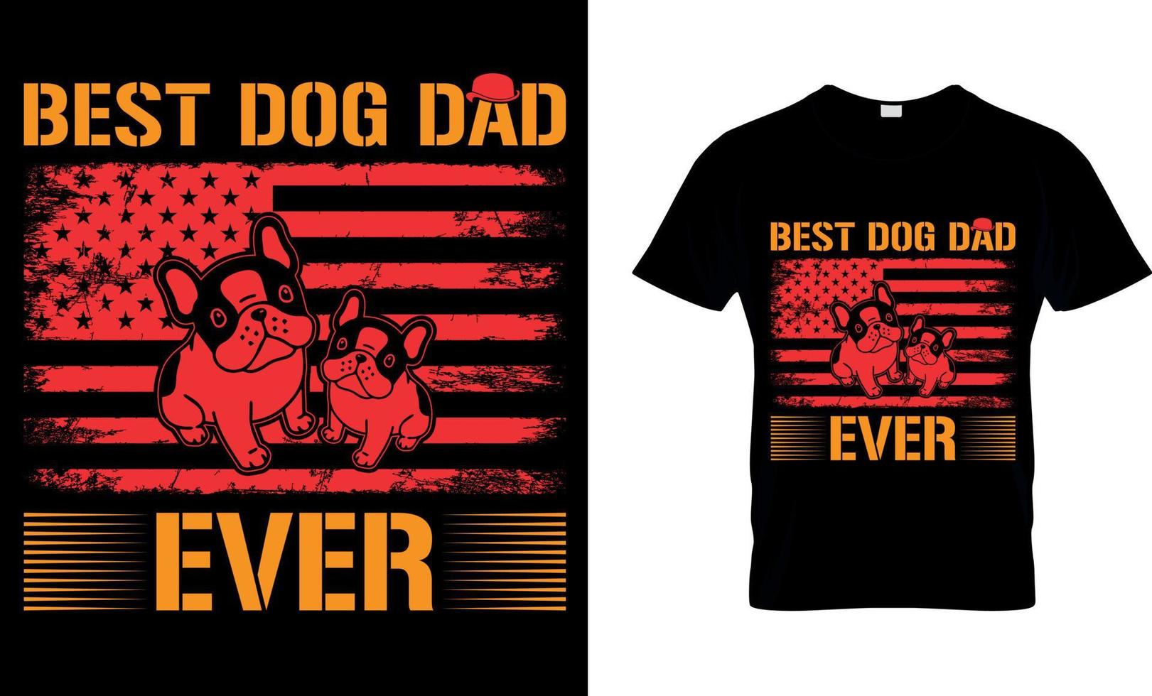 hund älskare vektor och grafik t skjorta design.bäst hund pappa någonsin.