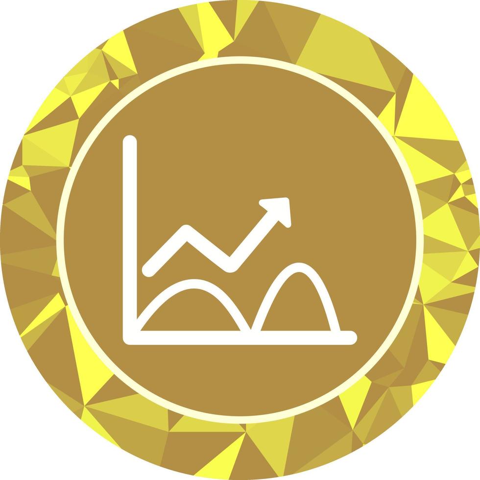 Trend im Diagrammvektorsymbol vektor