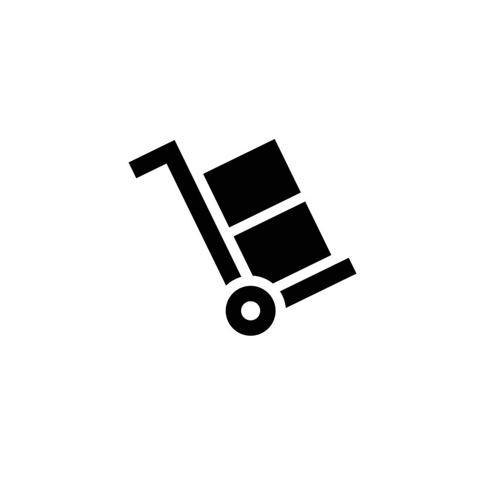 Trolley einfache flache Symbol-Vektor-Illustration vektor