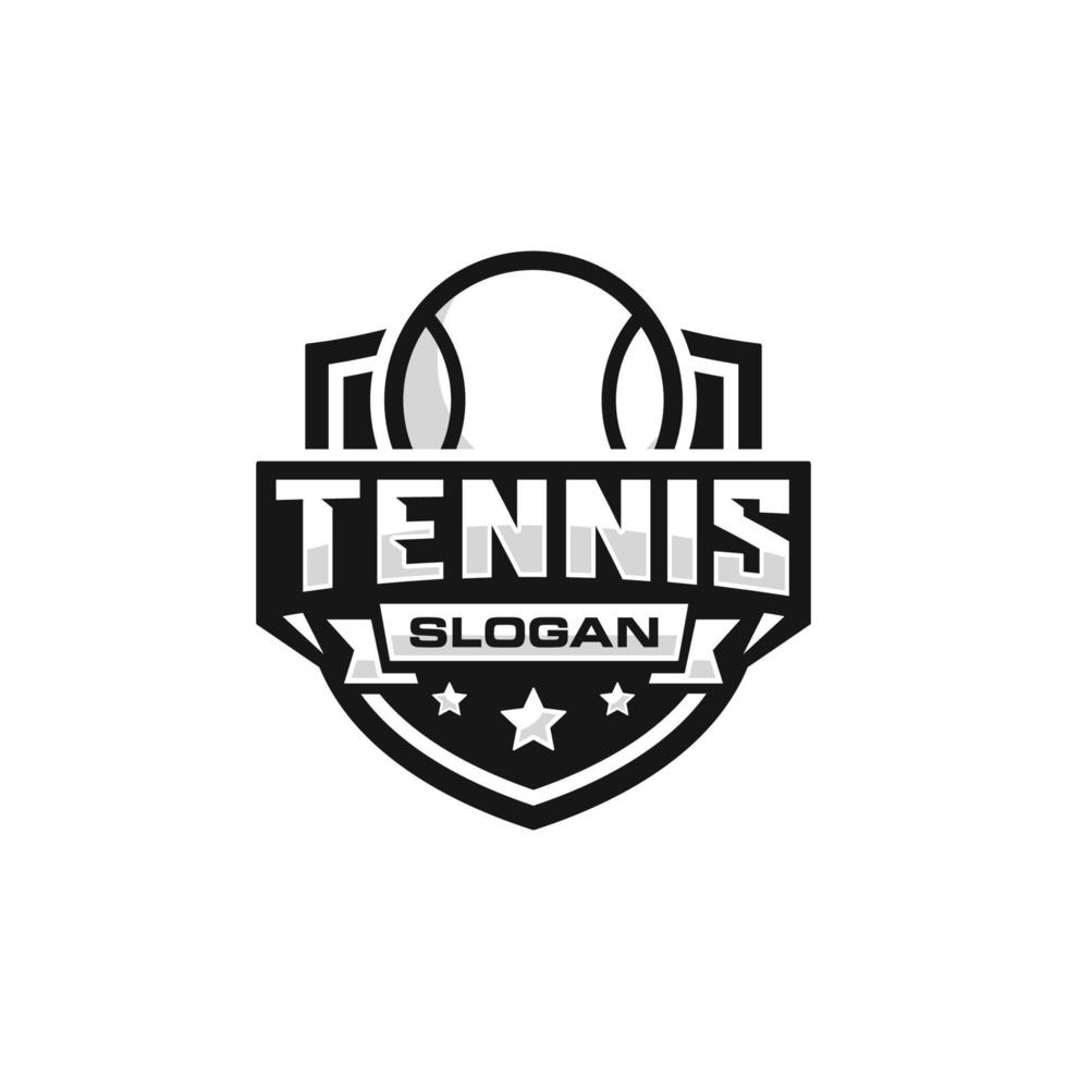 tennis emblem logotyp design vektor