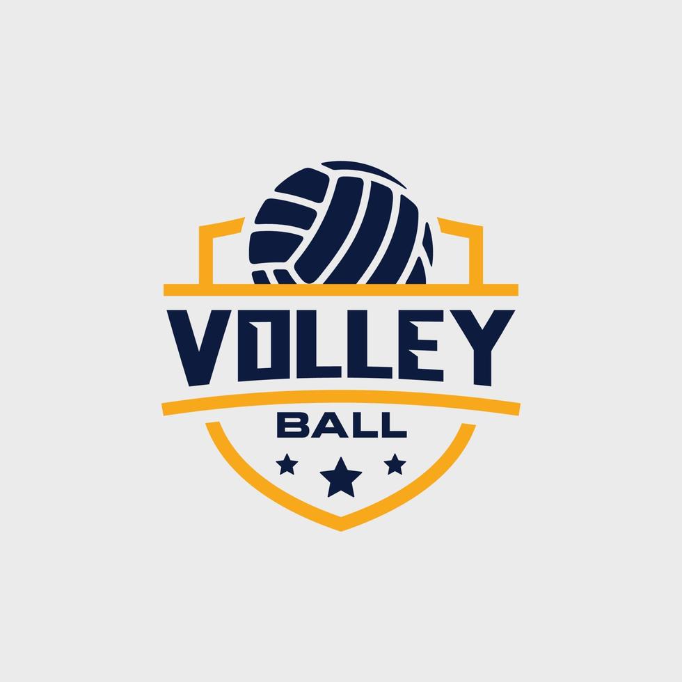 volleyboll laget emblem logotyp design vektor illustration
