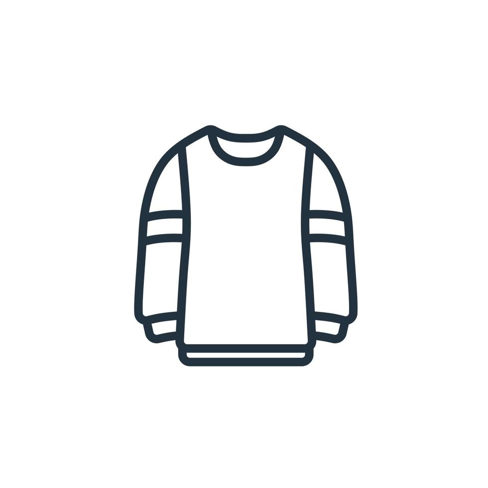 Pullover-Icon-Vektor isoliert auf weißem Hintergrund für Ihr Web- und mobiles App-Design, Pullover-Logo-Konzept. vektor