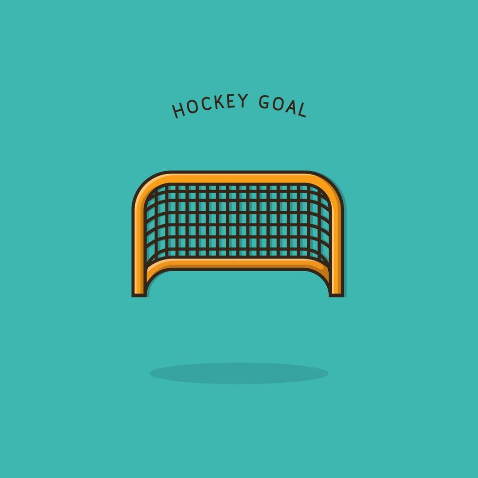 design vektor hockey mål sport illustration begrepp maskot ikon