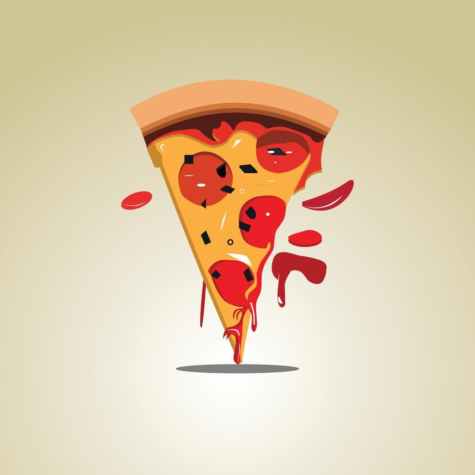 pizza vektor illustration isolerat design