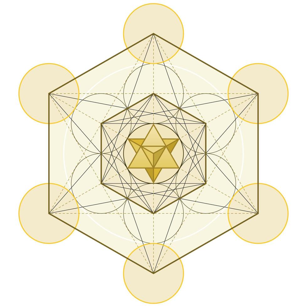 metatron symbol vektor design