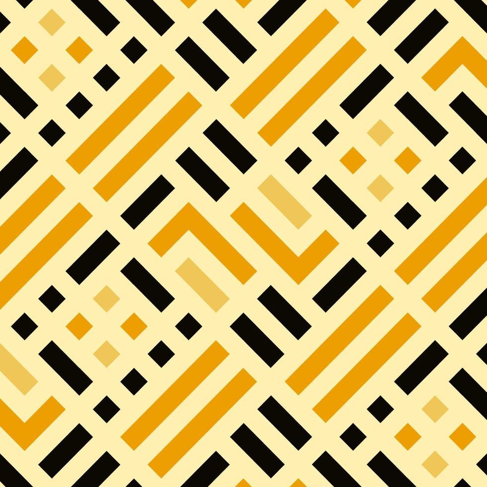 gelbes Schachbrett mit fettem Linienmuster vektor