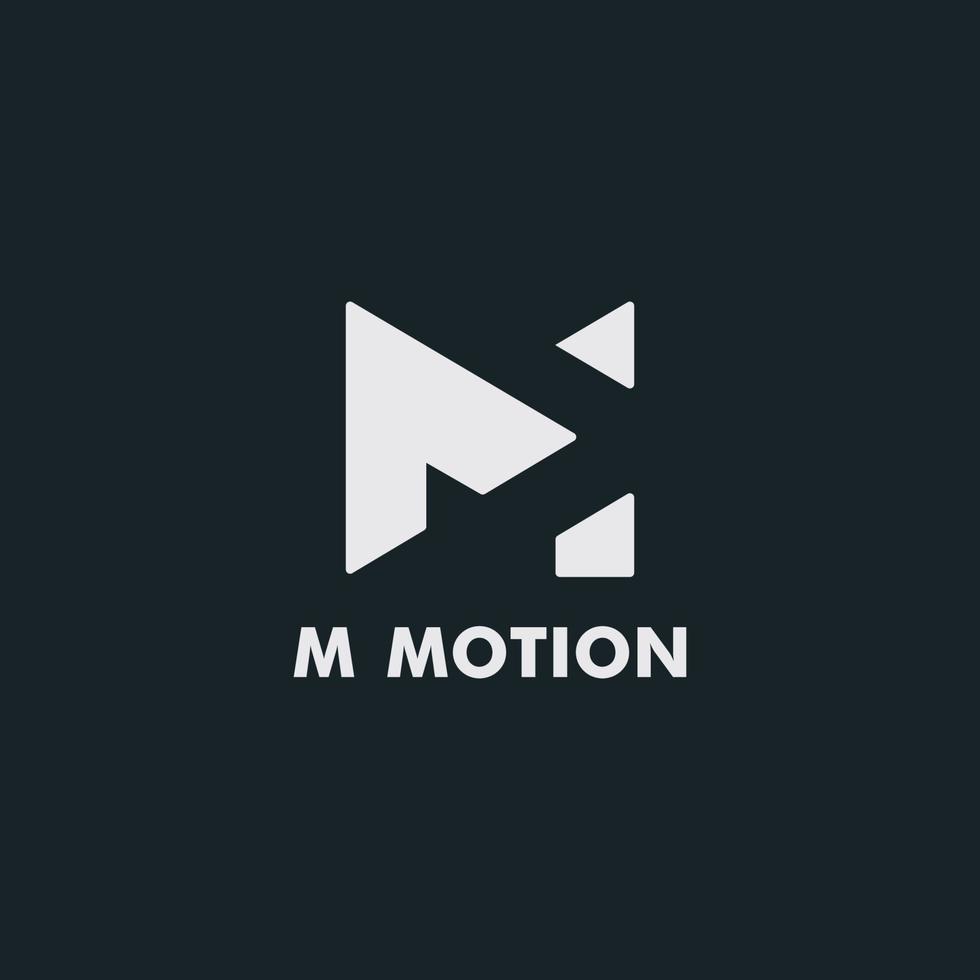 kreativ modern m brev logotyp design mall vektor
